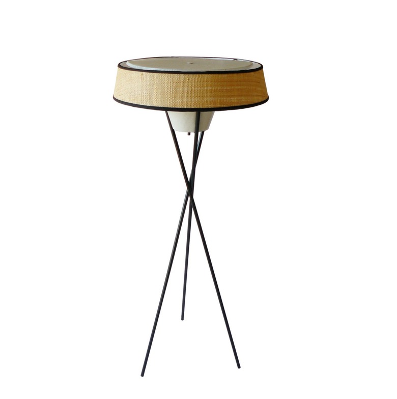Midcentury tripod floor lamp