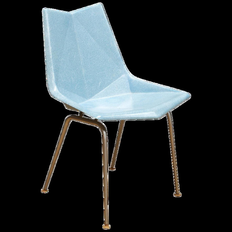 Blue midcentury chair