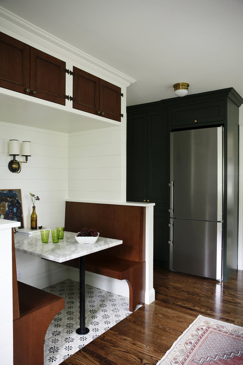 breakfast nook in kitchen