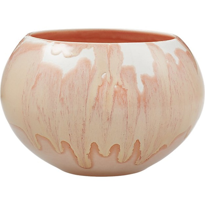 pink round planter