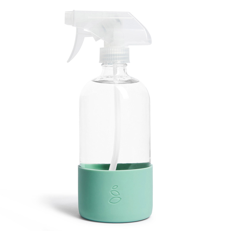 Grove Collaborative's Glass Spray Bottle with Silicone Sleeve in green color