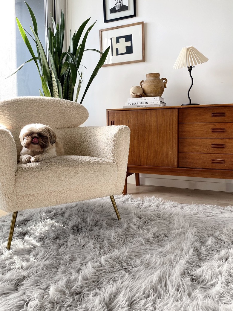 Ruggable Egret White Shag Rug