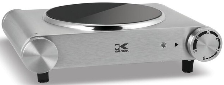 Electric Stove Burner from Kalorik 1500 Watt Stainless Steel Infrared Ceramic Cooking Plate
