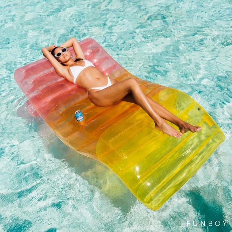 FUNBOY Clear Rainbow Chaise Lounger