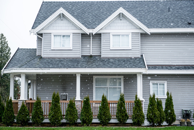 Suburban Winter House
