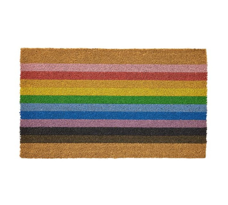 pottery barn Pride rainbow doormat