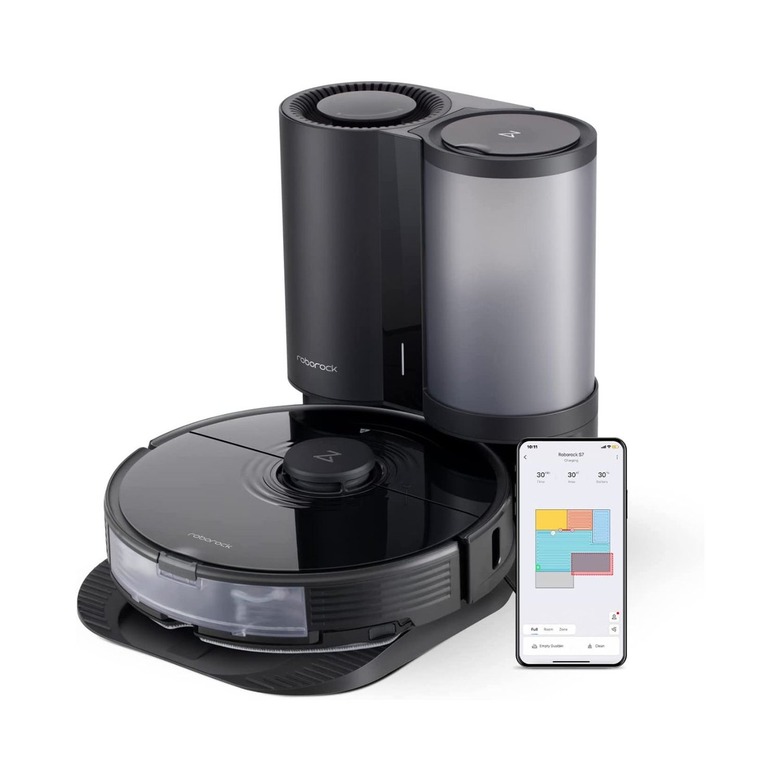 Roborock S7+ Robot Vacuum and Sonic Mop With Self-Empty Dock