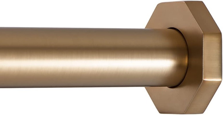 Ivilon Hexagonal Tension Curtain Rod (36"-54")