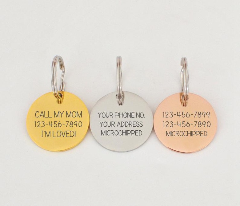 custom pet collar tags
