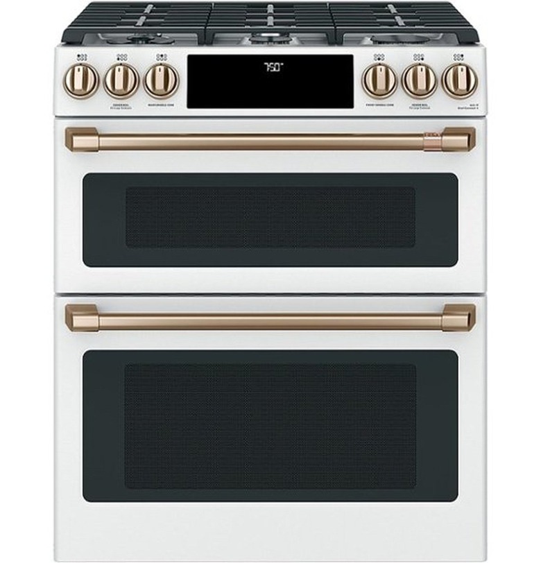 Cafe Smart Slide-in Gas Double Oven Range with Convection