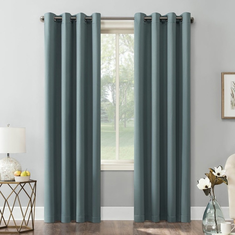 Sun Zero Hayden Energy Saving Blackout Grommet Curtain Panel
