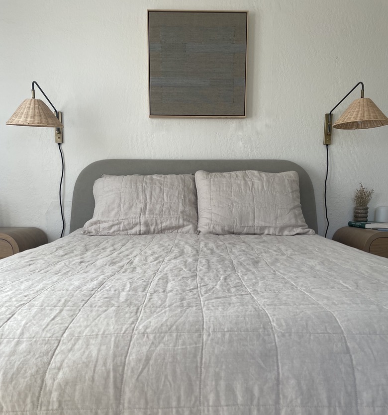 Going for a more neutral look with the Relaxed-Linen Quilt and Shams.