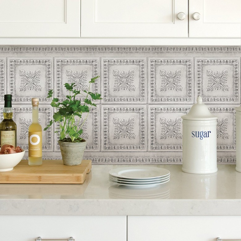 vintage inspired peel and stick tile