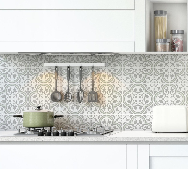 removable mosaic tile backsplash decal