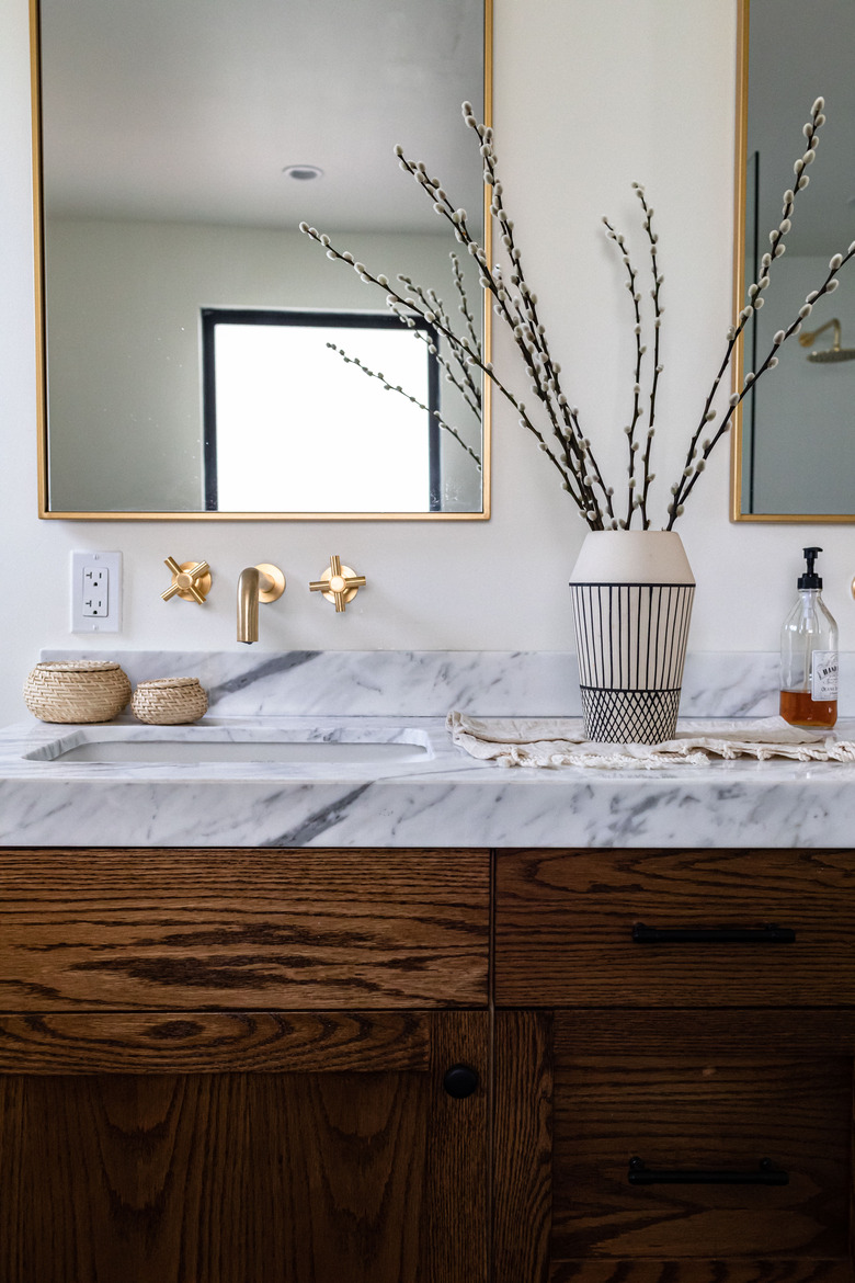 bathroom vanity and sink