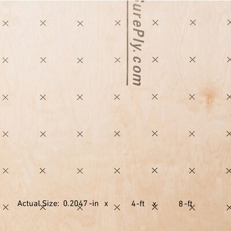 plywood underlayment close-up