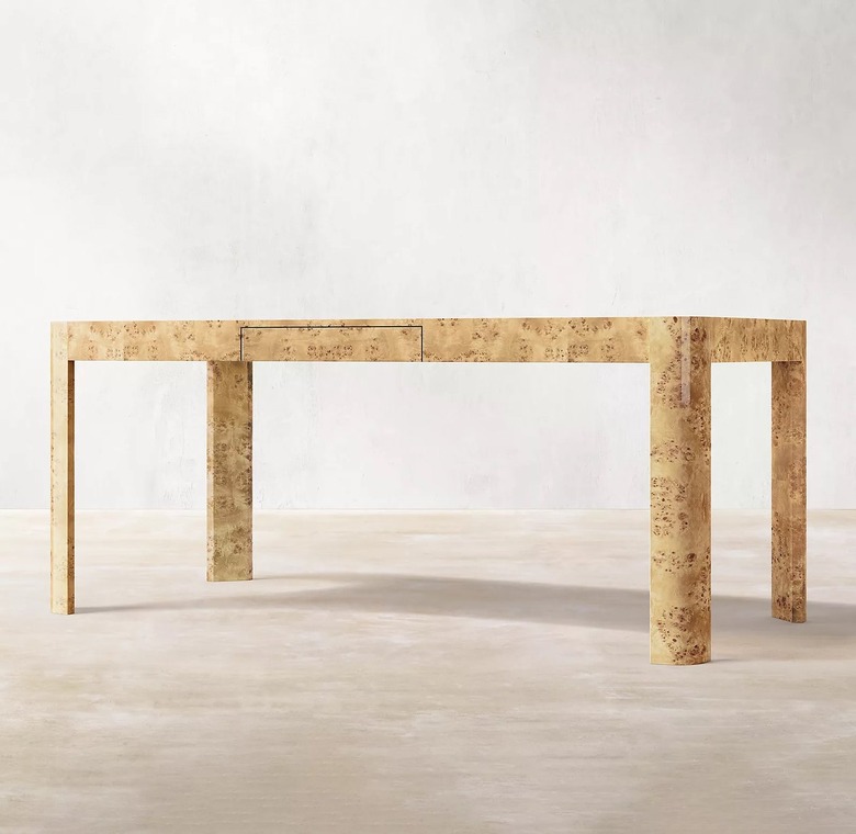 large light burl desk