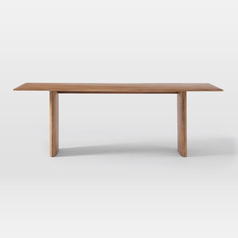 solid wood dining table