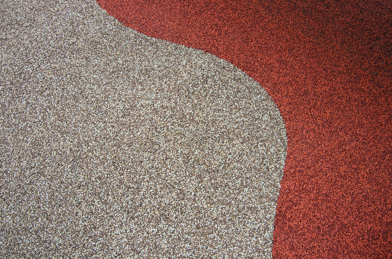 Wet pour granulated rubber also known as softfall rubber outdoor playground surface