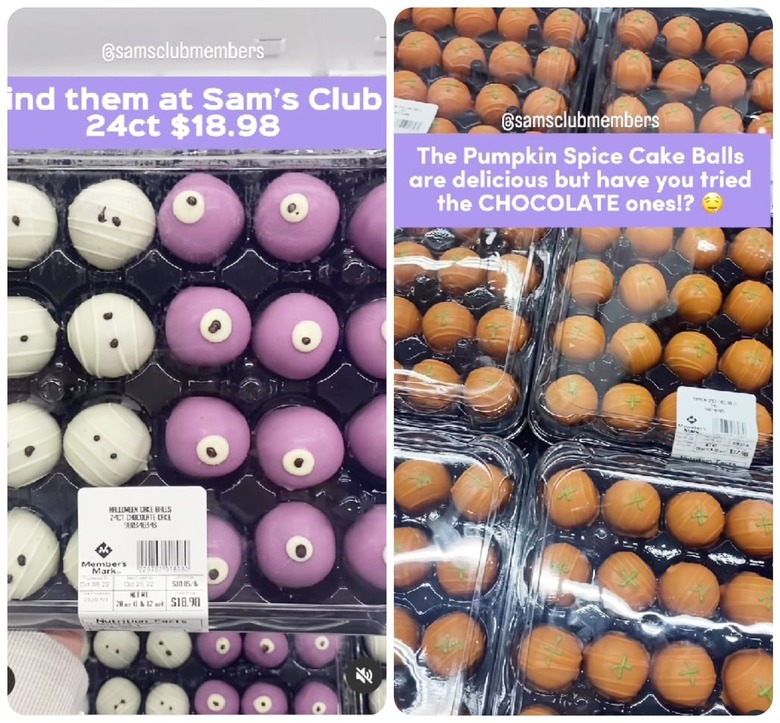 Halloween cake balls at Sam's Club