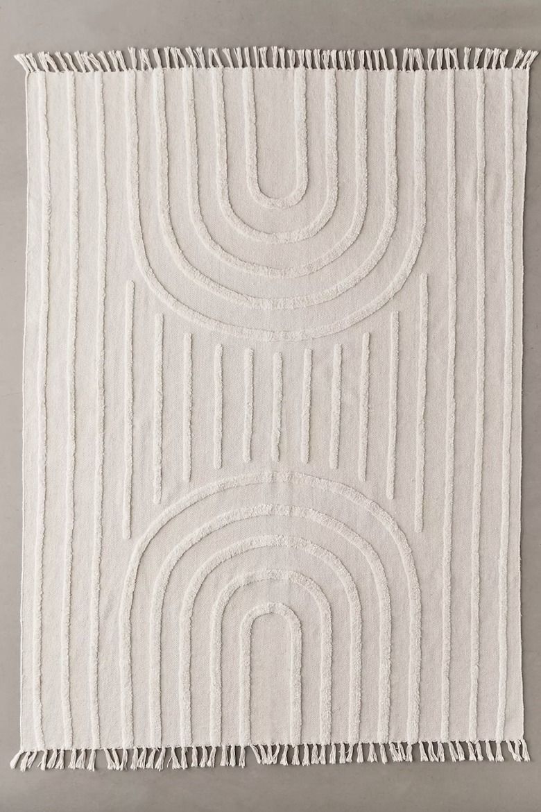 Urban Outfitters white tufted rug