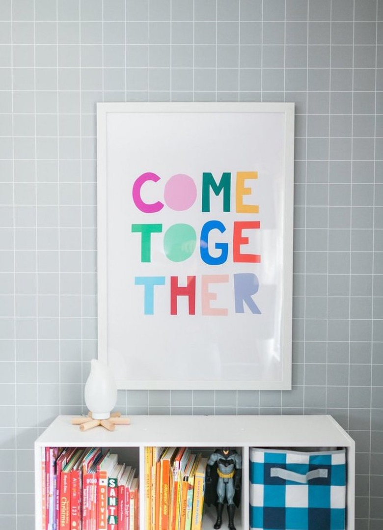 gray gridlock Scandinavian wallpaper