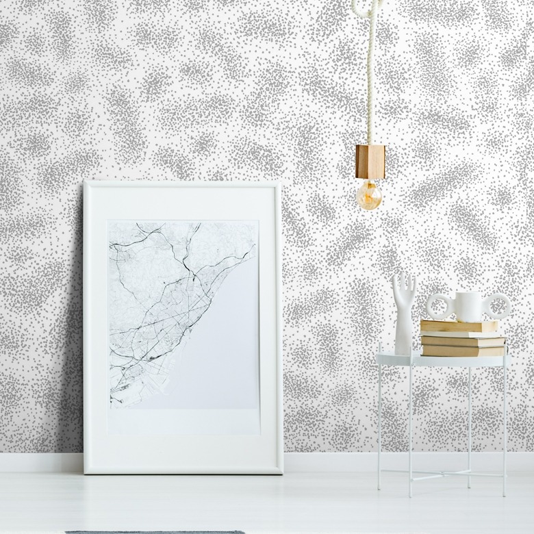 minimalist black and white Scandinavian wallpaper