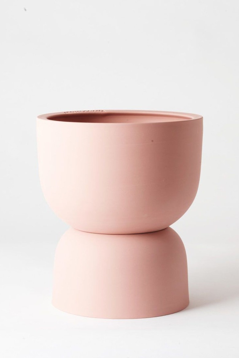 pink planter