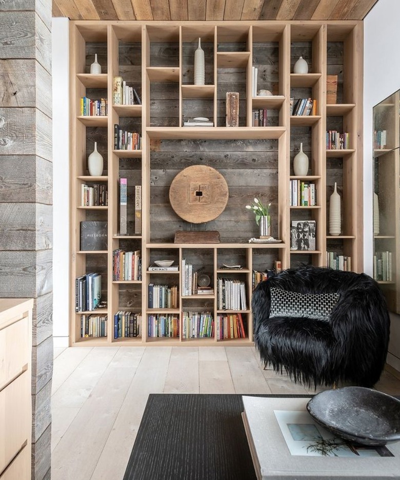 Wall off book shelves