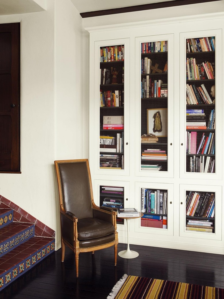 Built in book shelves