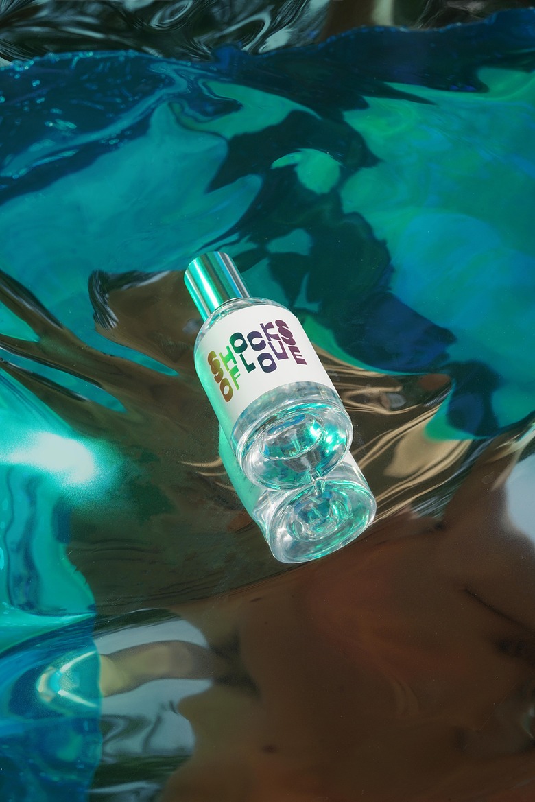 aromatherapy bottle in water