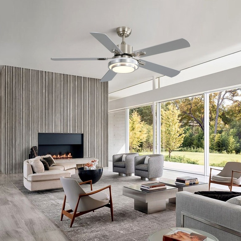 ceiling fan in living room