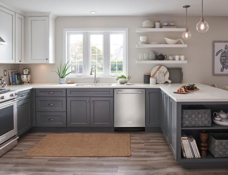 dishwasher in kitchen