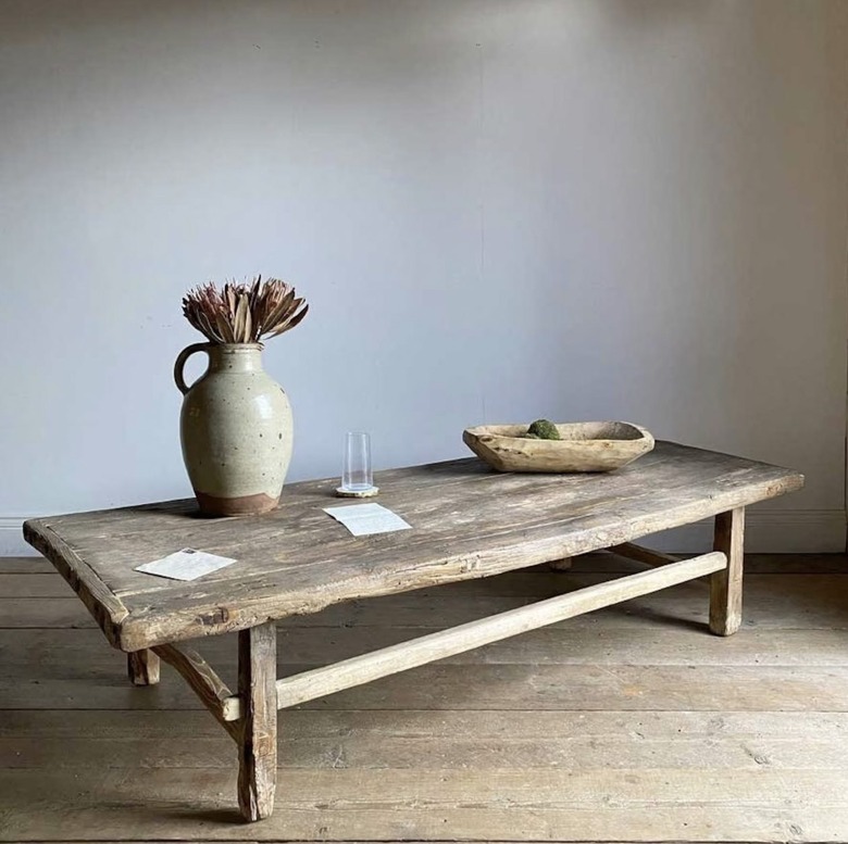 rustic large coffee table