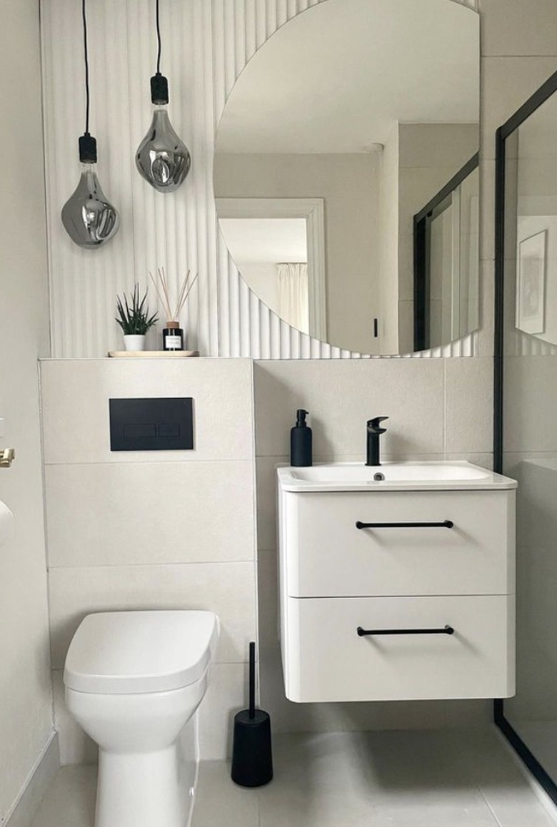 small bathroom vanity ideas with black and white bathroom