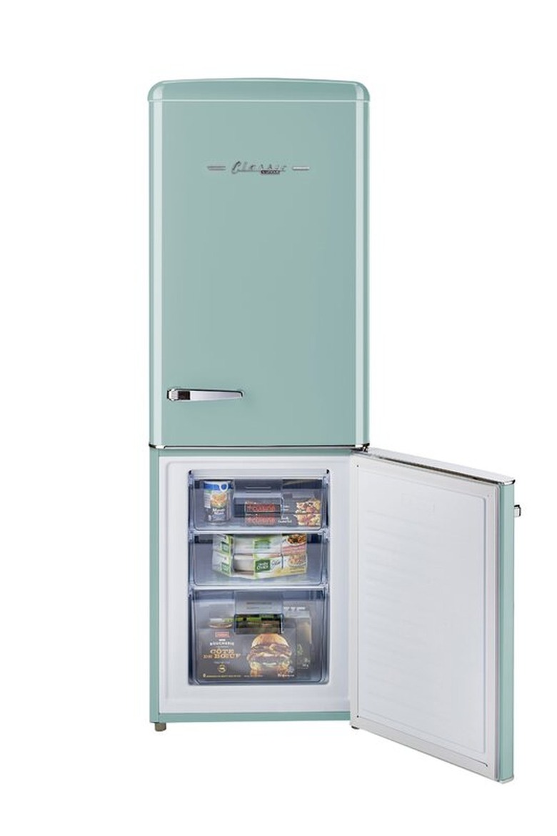 Retro Bottom Freezer Refrigerator