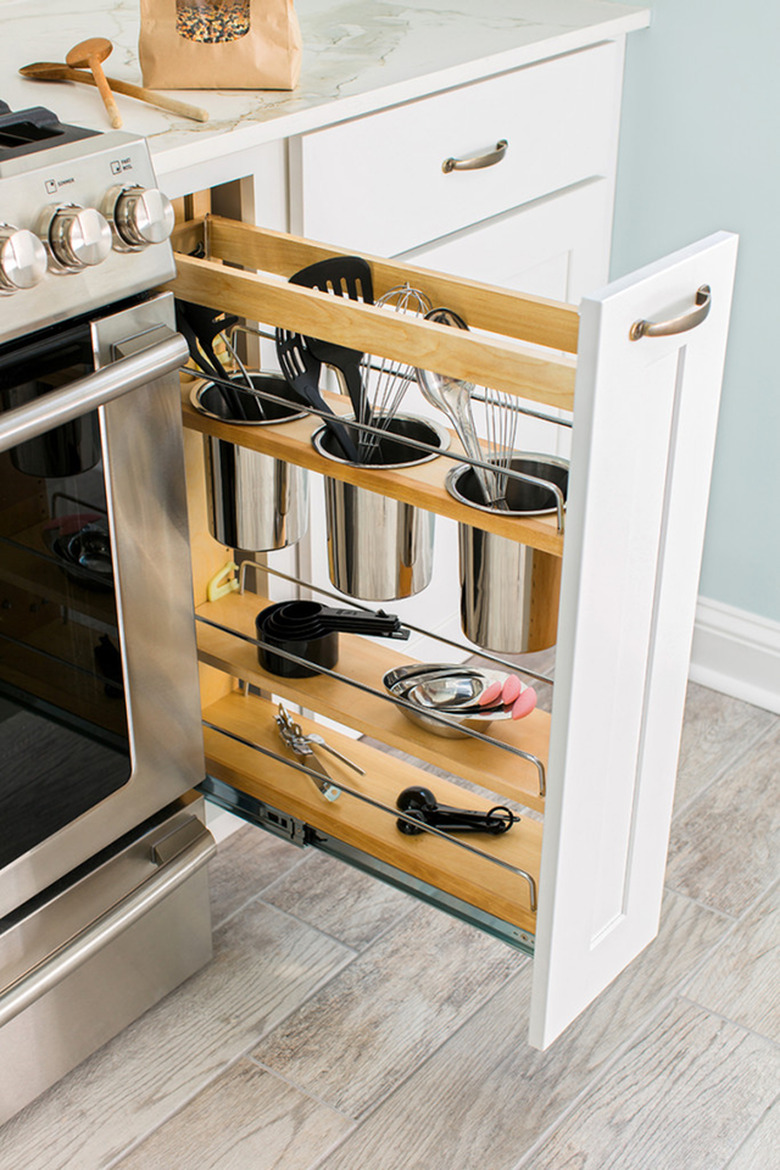 Kitchen organization from Home Depot