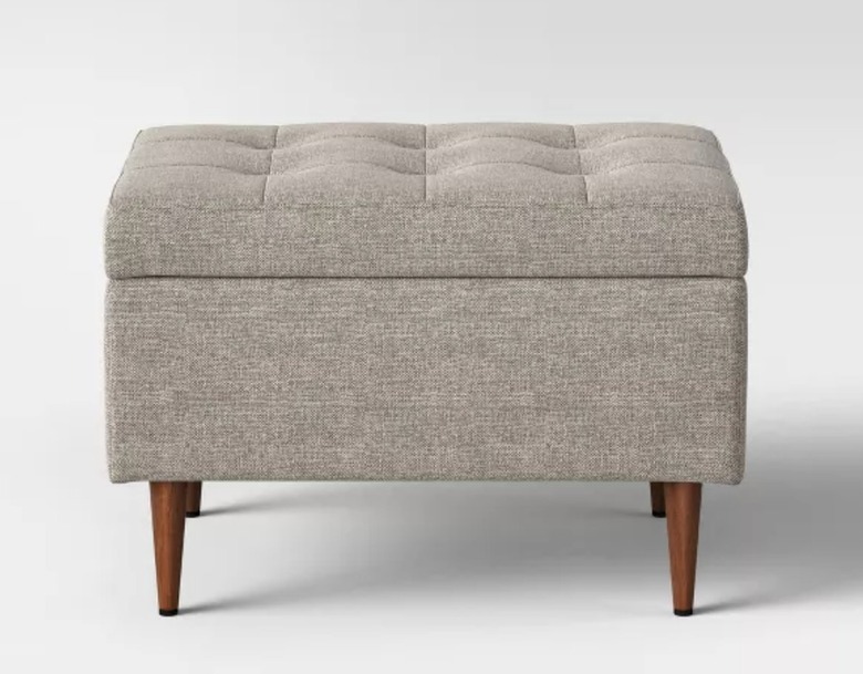 Mid Century Ottoman with Storage