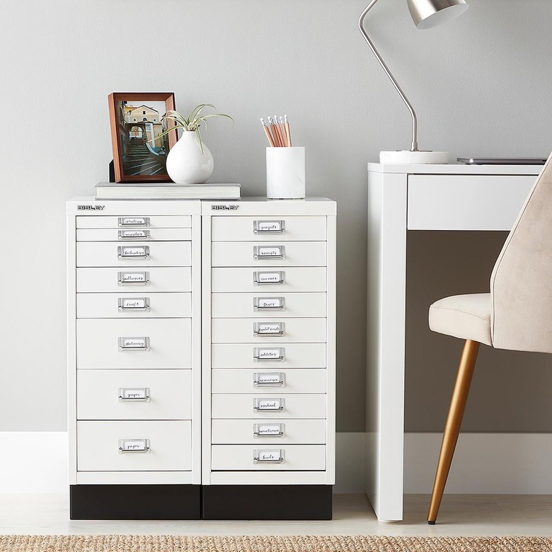 Bisley 8-Drawer Under-Desk Steel Cabinet