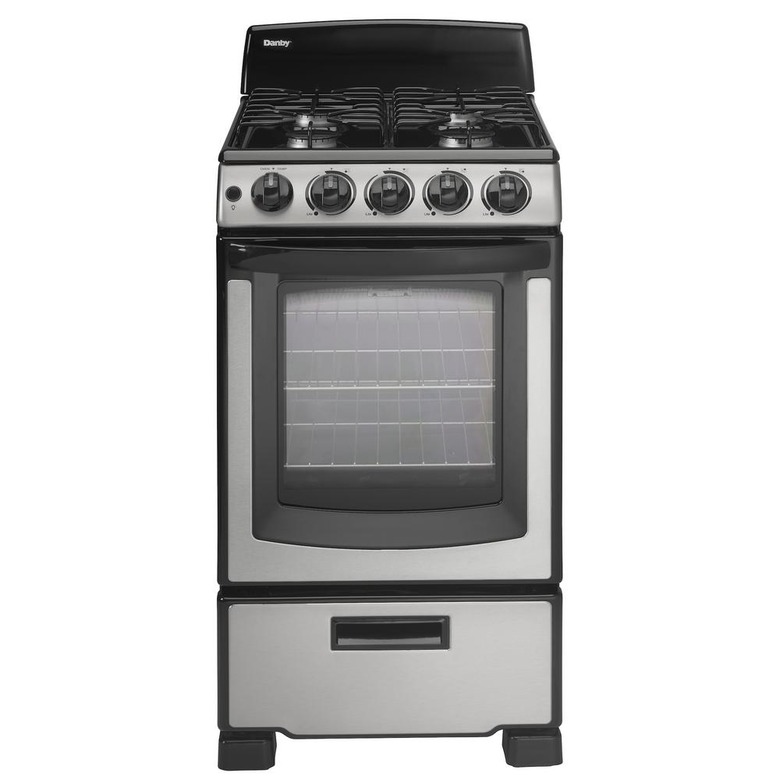 Danby Gas small stove with Manual Clean Oven in Stainless Steel from Home Depot
