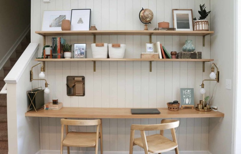 Home office with two chairs