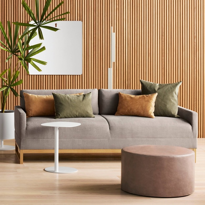 sleeper sofa with wood base