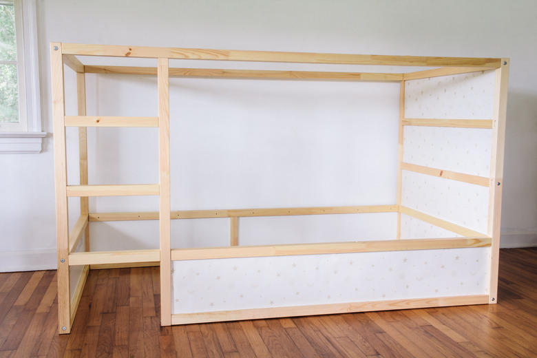 KURA bed assembled for toddler