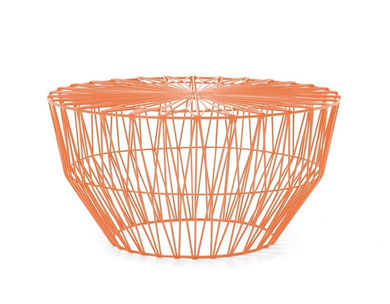 orange wire coffee table