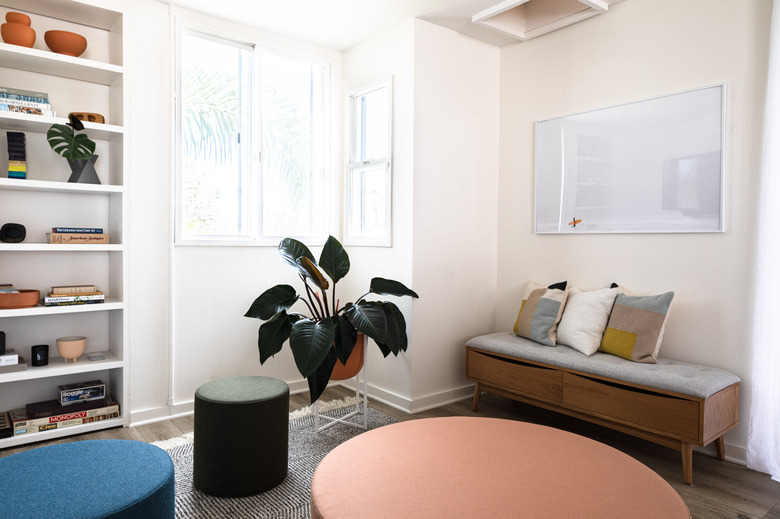 Sitting room with plant and natural light