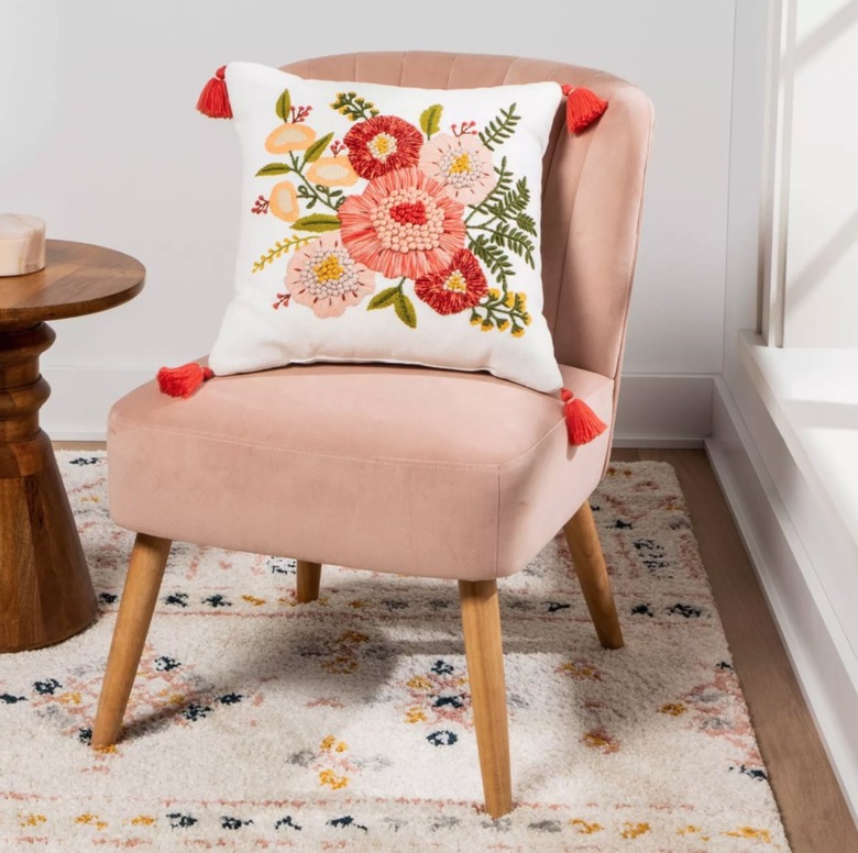 Opalhouse Embroidered Square Throw Pillow