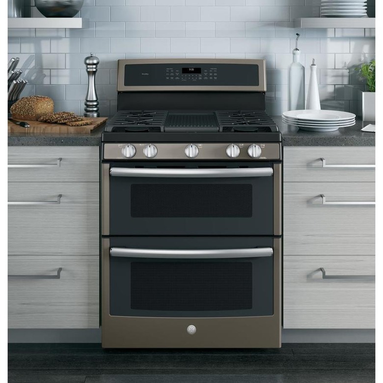 Stainless Steel Gas Stove with double oven and griddle