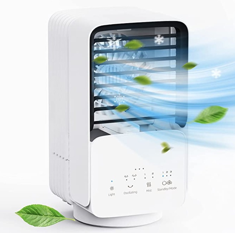 Portable Air Conditioner with Oscillating Mist Humidifier