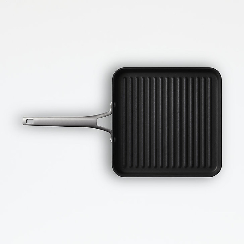 stovetop griddle Calphalon Premier Non-Stick 11 Square Grill Pan from Crate & Barrel