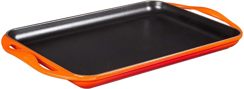 stovetop griddle Le Creuset Enameled Cast Iron Rectangular Skinny Griddle